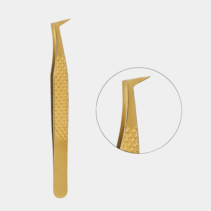 GFH-03 GOLD TWEEZERS FOR EYELASH EXTENSION