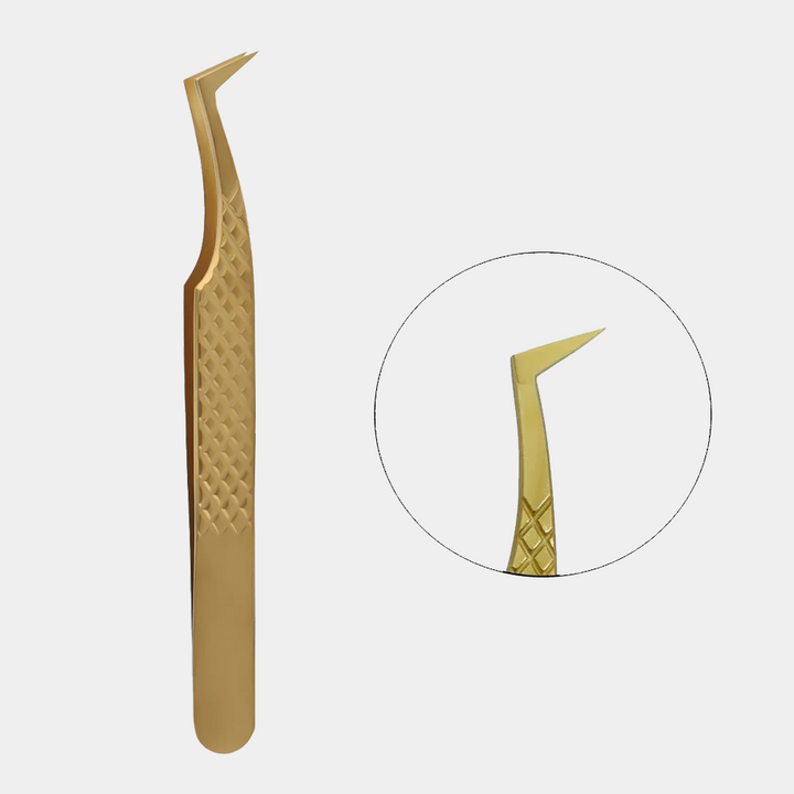 GFH-01 GOLD TWEEZERS FOR EYELASH EXTENSION