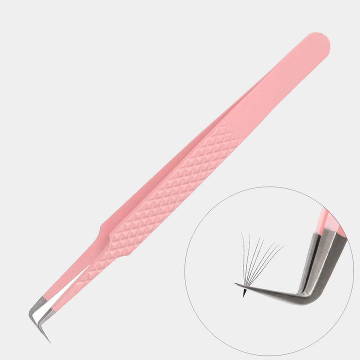 PINK-06 Pink 90 Degree Tweezer