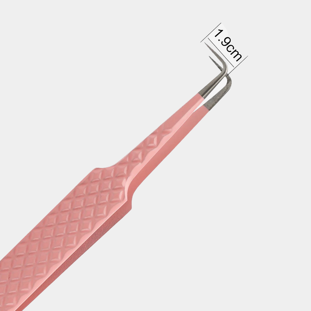 PINK-06 Pink 90 Degree Tweezer