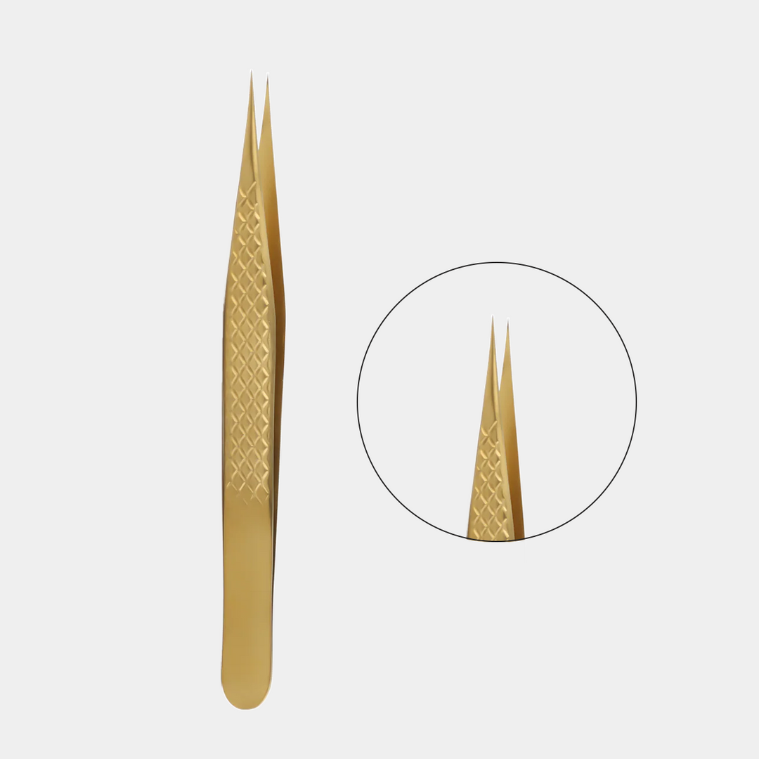 GFH-04 GOLD TWEEZERS FOR EYELASH EXTENSION